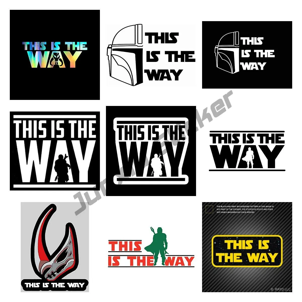 

This is The Way Decal Vinyl Sticker for Car Off-road Vehicles Touring Cars Motorcycle Racing Helmet Bikes Laptop