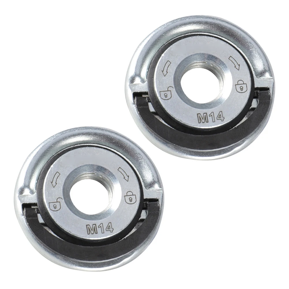 2pc M14 Quick Release Self-Locking Grinder Pressing Plate Flange Nut Power Chuck For Cup-shaped Grinding Wheels Diamond Plates
2pc M14 Quick Release Self-Locking Grinder Pressing Plate Flange Nut Power Chuck For Cup-shaped Grinding Wheels Diamond Plates