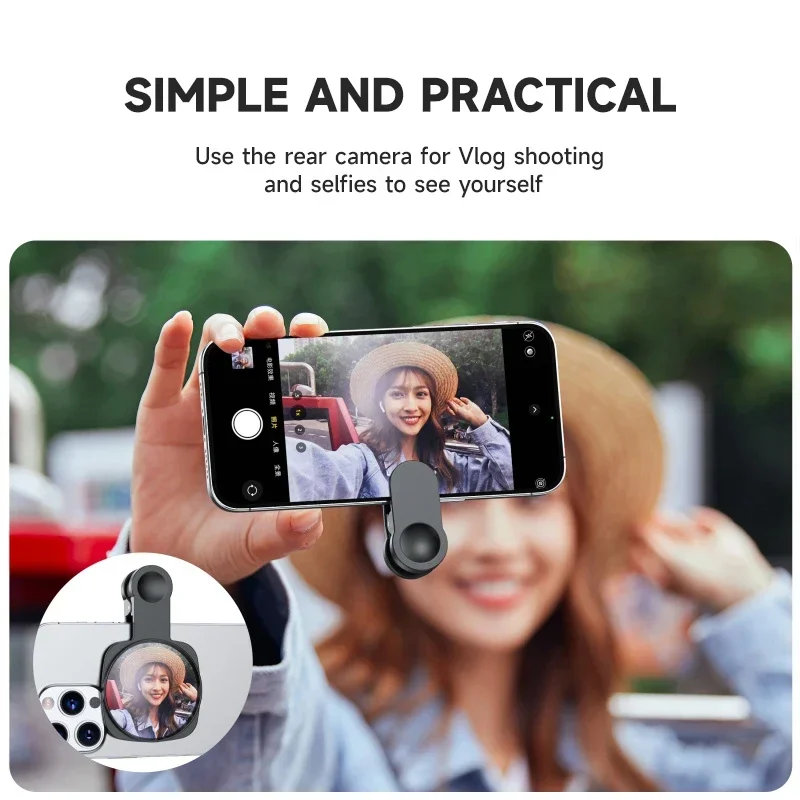 Universal Smartphone Selfie Vlog Mirror Compatible with for iPhone for Samsung Photo Video Selfie Vlog Photography Accessories
Universal Smartphone Selfie Vlog Mirror Compatible with for iPhone for Samsung Photo Video Selfie Vlog Photography Accessories