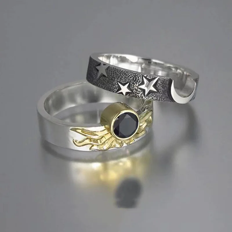 2 PCS/Set Creative Sun Star Combination Ring for Women Fashion Jewelry Accessories Trendy Fashionable Men Woman Jewellery Gift
2 PCS/Set Creative Sun Star Combination Ring for Women Fashion Jewelry Accessories Trendy Fashionable Men Woman Jewellery Gift