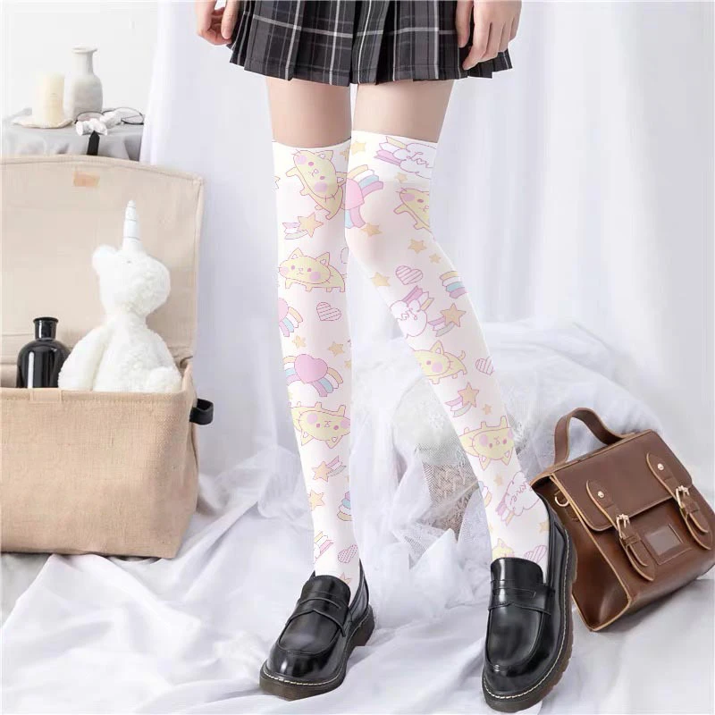 Cat Printed Socks Thin Women's Spring and Autumn Japanese Cute Anime Knee Length Socks 2023 New Socks
Cat Printed Socks Thin Women's Spring and Autumn Japanese Cute Anime Knee Length Socks 2023 New Socks