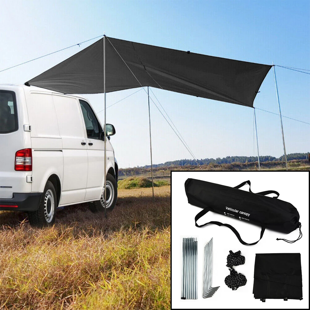 Universal Awning Sun Canopy Sunshade For Motorhome Van Campervan Suv Black For Outdoor Backyard Awning Camp Tent
Universal Awning Sun Canopy Sunshade For Motorhome Van Campervan Suv Black For Outdoor Backyard Awning Camp Tent