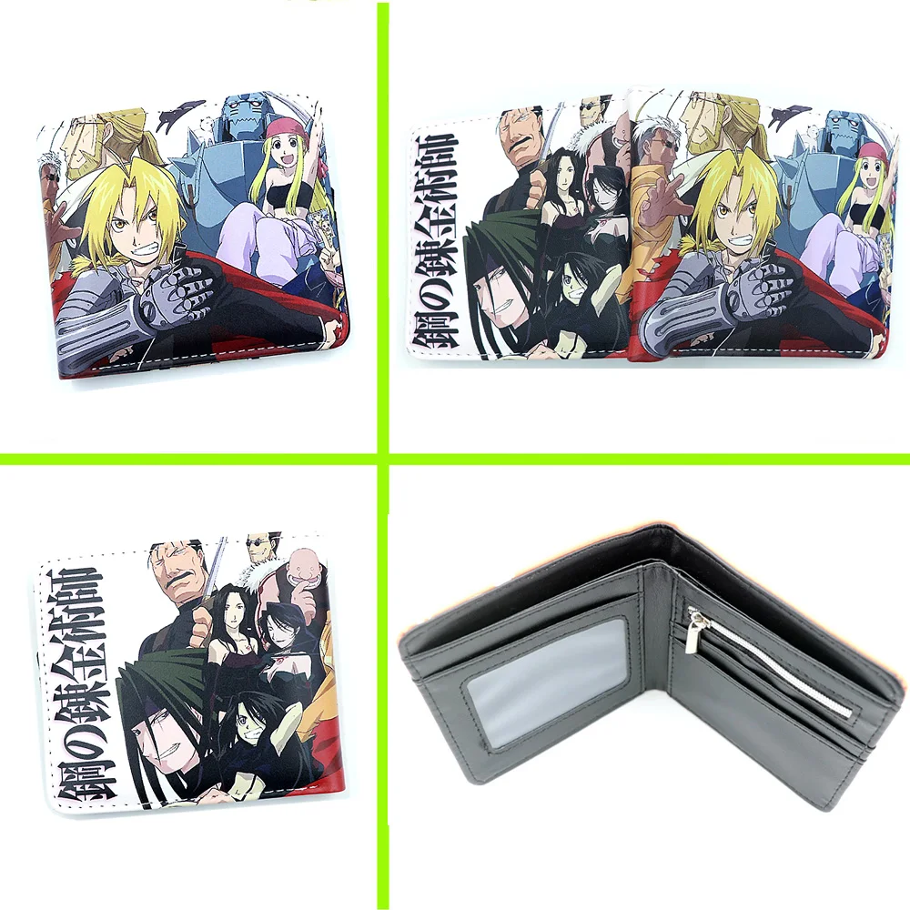 Cartoon Fullmetal Alchemist Edward Elric Card Holder Purse Colorful Short Multi-layer Coin Purse for Man Woman
Cartoon Fullmetal Alchemist Edward Elric Card Holder Purse Colorful Short Multi-layer Coin Purse for Man Woman