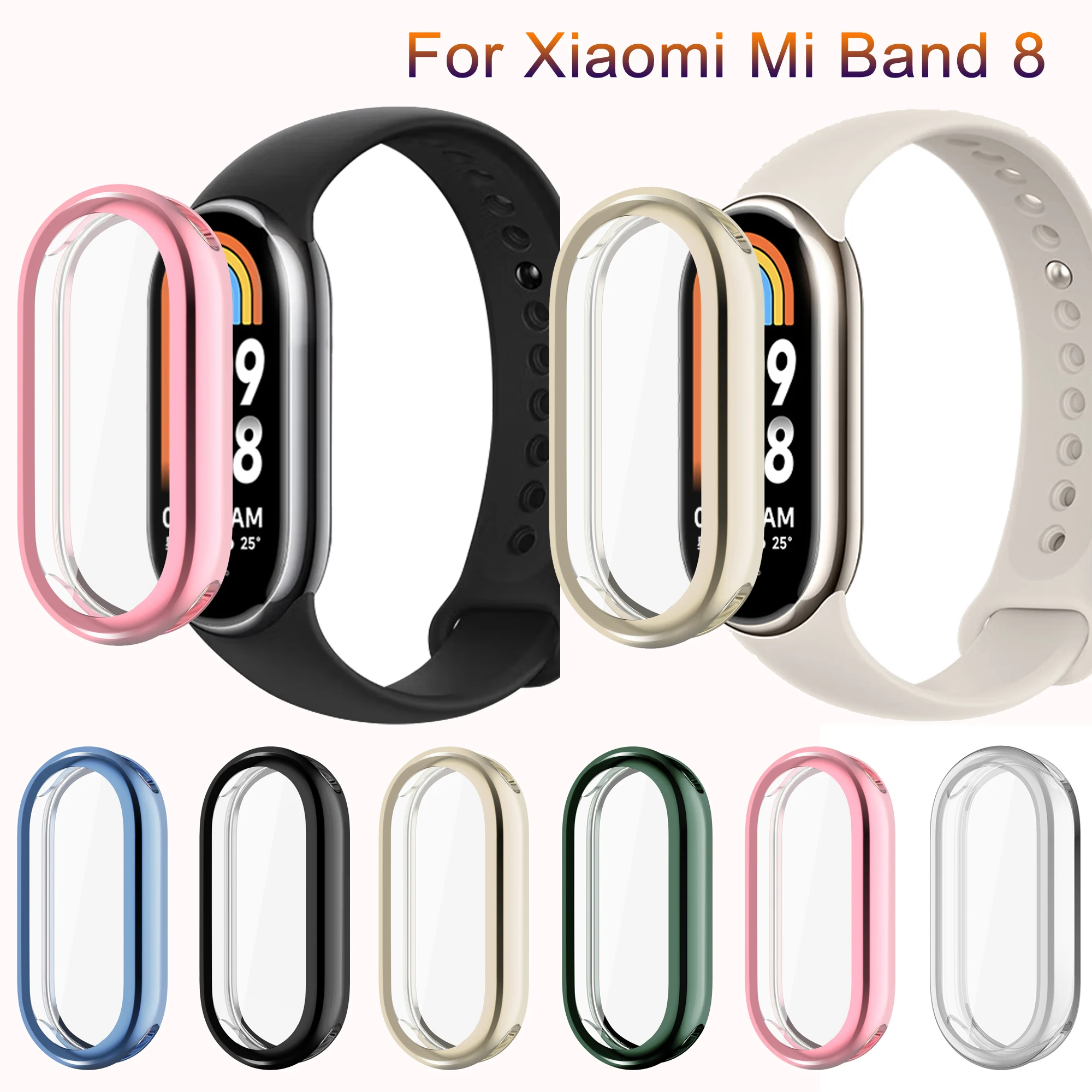 Защитный чехол для смарт-часов Xiaomi Mi Band 8, Сменный Чехол из ТПУ, Защита экрана для MiBand 8
Защитный чехол для смарт-часов Xiaomi Mi Band 8, Сменный Чехол из ТПУ, Защита экрана для MiBand 8