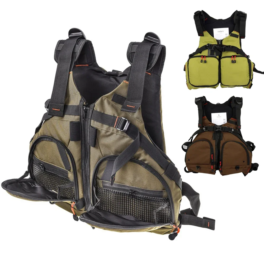 Professional Fishing Vest Kayak Life Jacket Lightweight Adjustable Fishing Vest with Whistle Mesh Breathable Multiple pockets
Professional Fishing Vest Kayak Life Jacket Lightweight Adjustable Fishing Vest with Whistle Mesh Breathable Multiple pockets