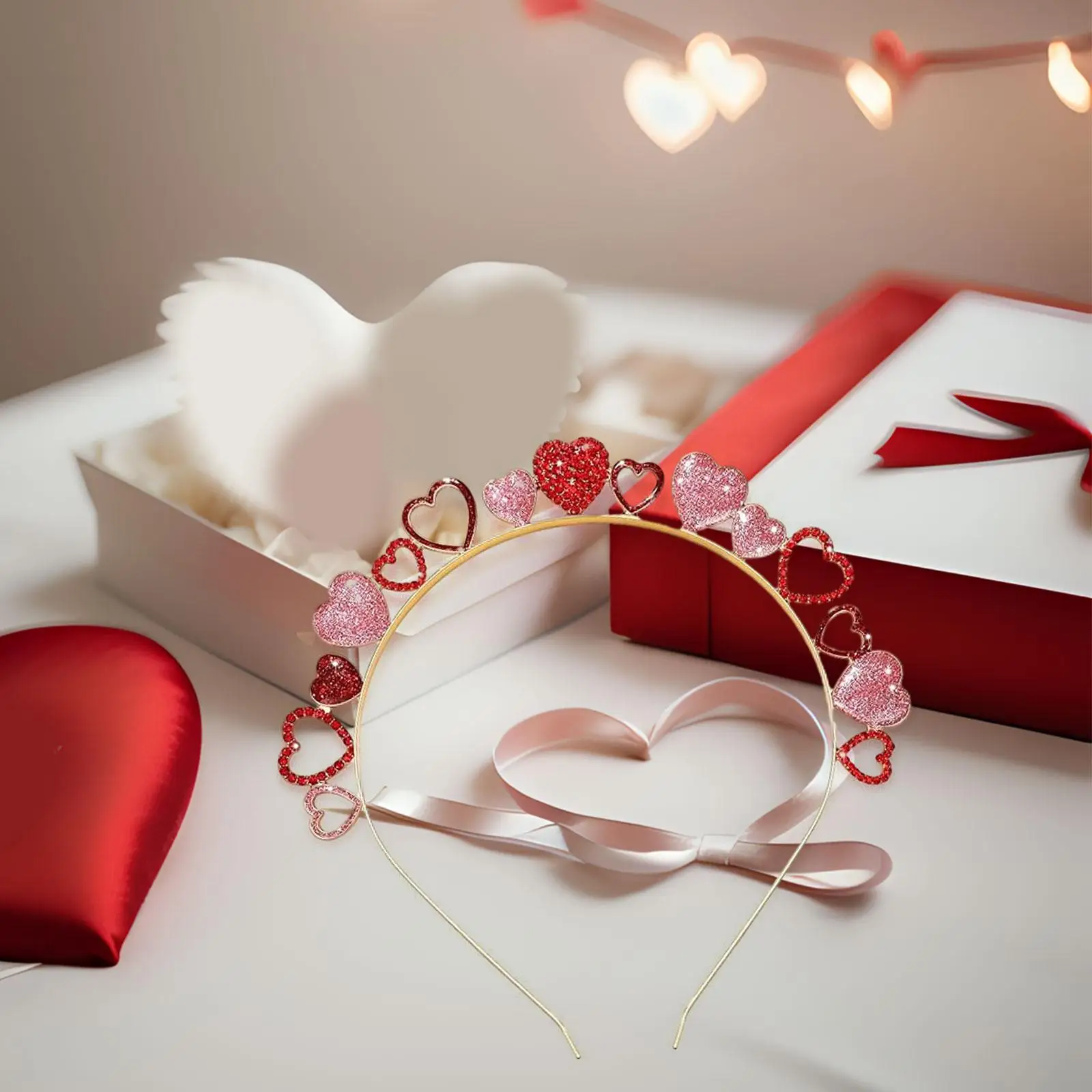 Valentine's Day Heart Headband Gorgeous Hair Accessory Hair Hoop for Celebration Holiday Anniversary 2024 New Year Performance
Valentine's Day Heart Headband Gorgeous Hair Accessory Hair Hoop for Celebration Holiday Anniversary 2024 New Year Performance