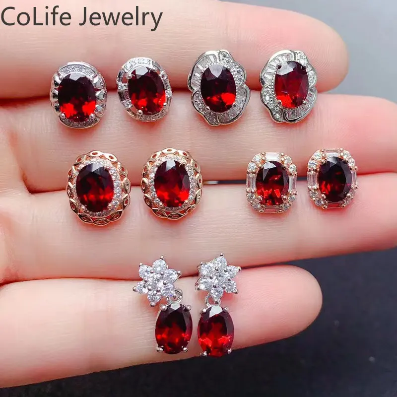 Total 2ct 6*8mm Natural Garnet Stud Earrings for Woman 925 Silver Garnet Stud Earrings Prevent Allergy 3 Layers 18K Gold Plating
Total 2ct 6*8mm Natural Garnet Stud Earrings for Woman 925 Silver Garnet Stud Earrings Prevent Allergy 3 Layers 18K Gold Plating