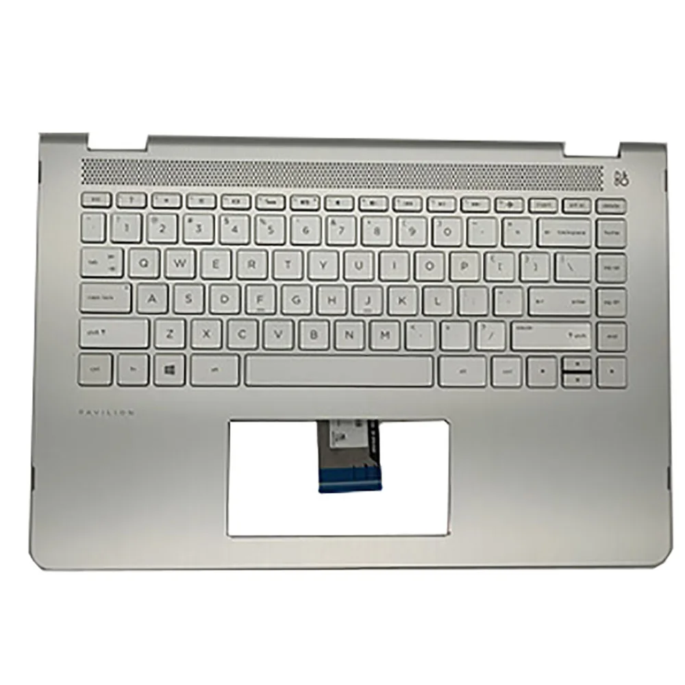 

NEW Palmrest cover w/ Backlit Keyboard for HP Pavilion 14-BA 14T-BA 14M-BA TPN-W125 Silver 924115-001