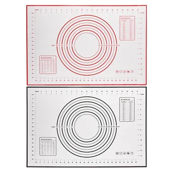 대형 실리콘 베이킹 매트 롤링 반죽 패드, 페이스트리 도구, 크레이프 피자 반죽, 부엌용 논스틱 실리콘 매트, 60x40cm
