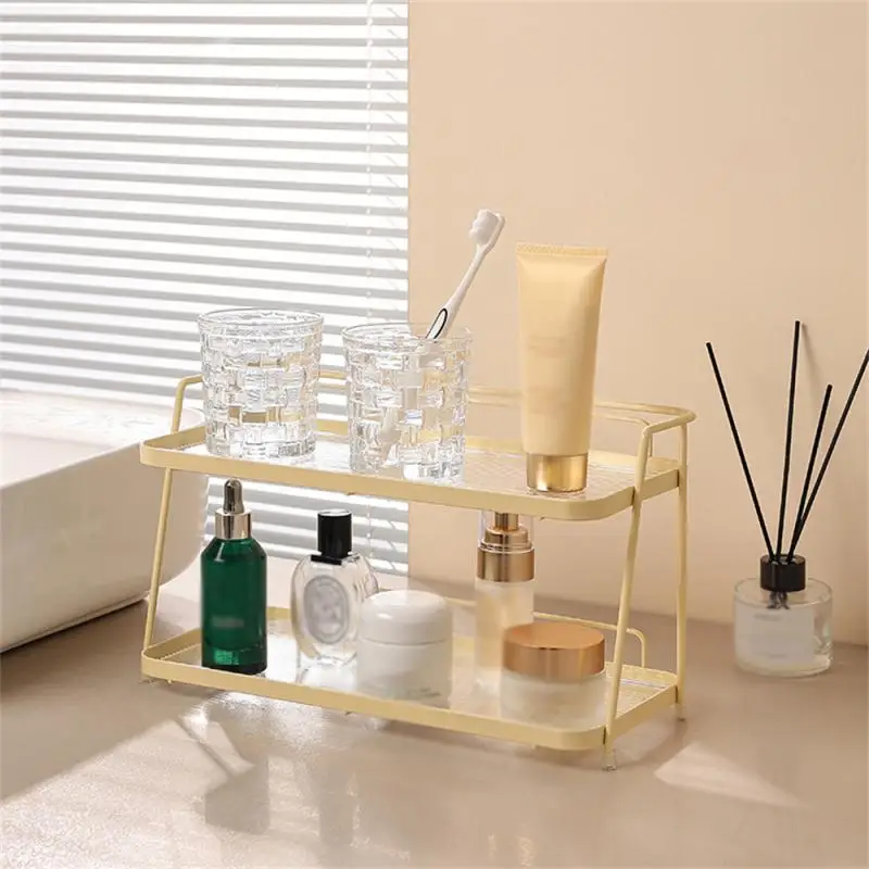 Storage Rack Luxury Desktop Rack Cream Style Desktop Cosmetic Rack Dressing Table Organizer
Storage Rack Luxury Desktop Rack Cream Style Desktop Cosmetic Rack Dressing Table Organizer