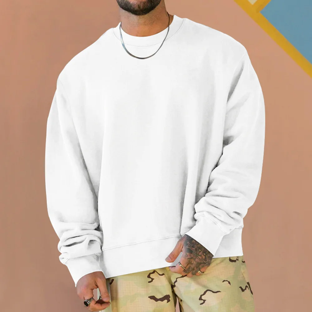 Men Casual Long Sleeve Round Neck Solid Color Oversized Sweatshirts Baggy Crew Neck Pullover Plus Size Men Bottoming Sweatshirt
Men Casual Long Sleeve Round Neck Solid Color Oversized Sweatshirts Baggy Crew Neck Pullover Plus Size Men Bottoming Sweatshirt