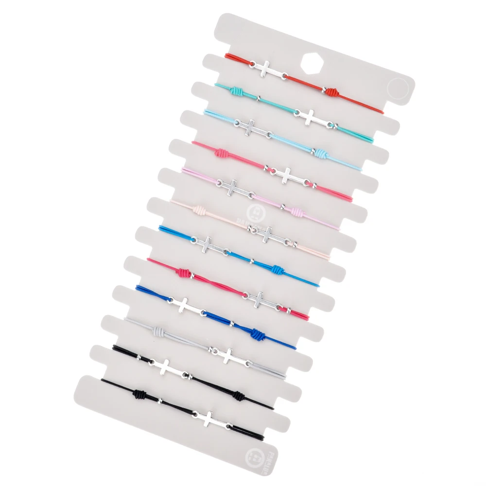 12 pieces lot Cross Charm Bracelets Set Women Children Handmade Elastic Friendship Pulsera de mujer de moda Wristband Jewelry
12 pieces lot Cross Charm Bracelets Set Women Children Handmade Elastic Friendship Pulsera de mujer de moda Wristband Jewelry