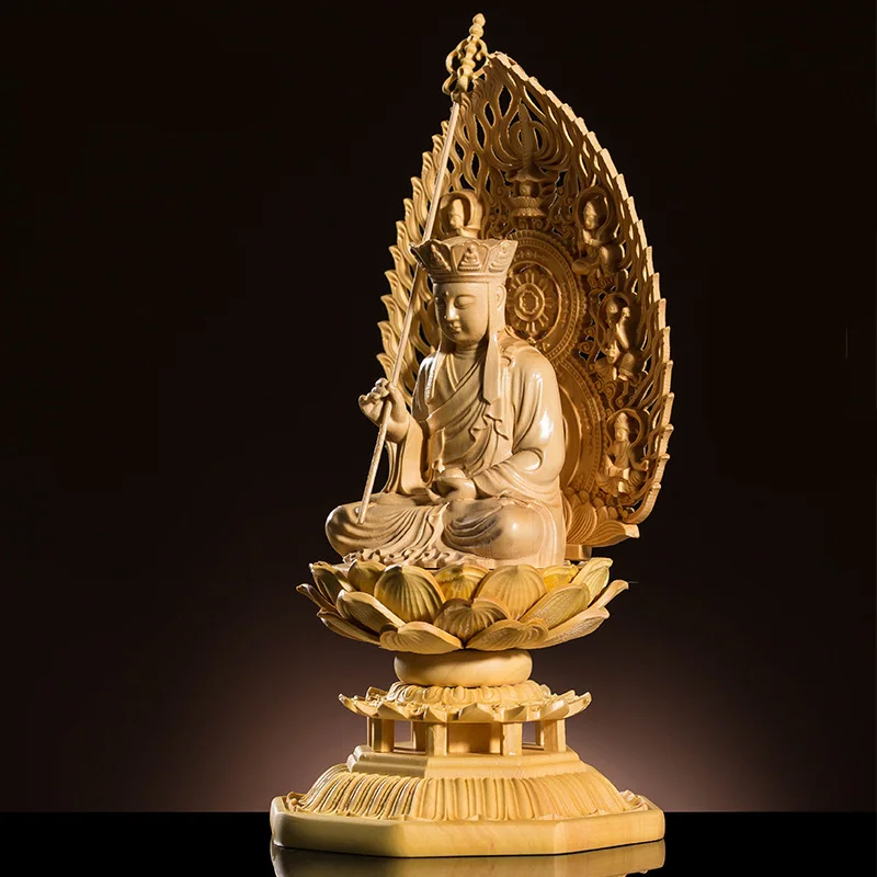 Ksitigarbha King Of The Inferno 17cm Chinese Boxwood Buddha Statue Goddess Wood Boudha Craft Feng Shui For Home Decor
Ksitigarbha King Of The Inferno 17cm Chinese Boxwood Buddha Statue Goddess Wood Boudha Craft Feng Shui For Home Decor