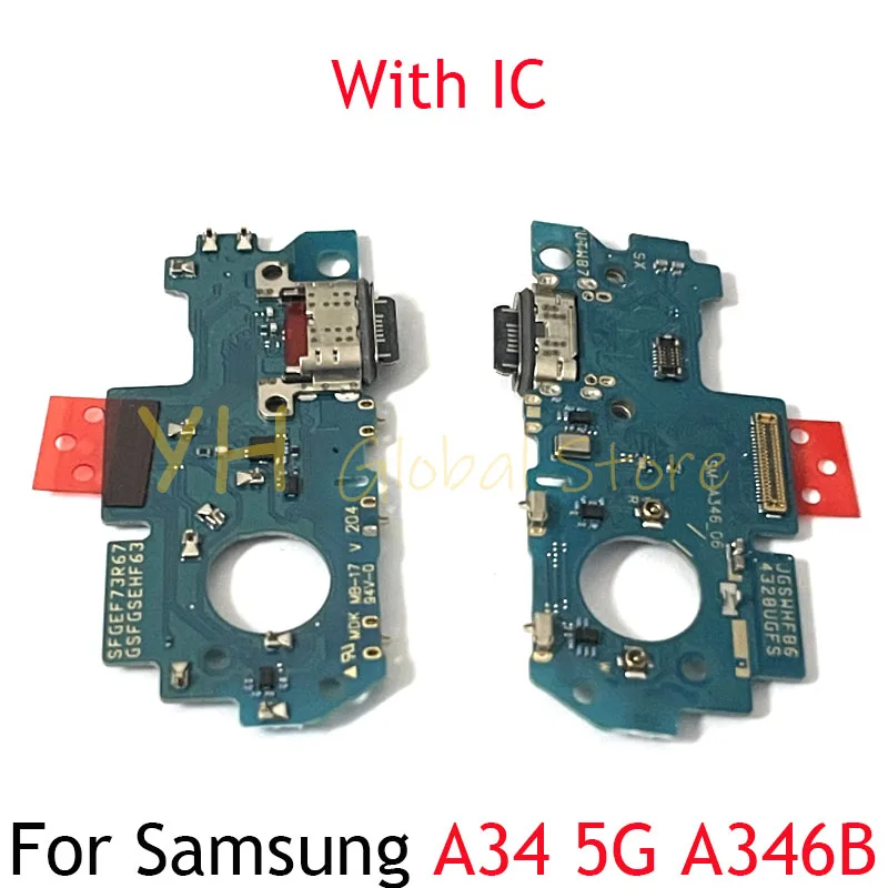 

Для Samsung Galaxy A34 5G A346B A346 USB зарядная док-станция Соединительная плата гибкий кабель запасные части