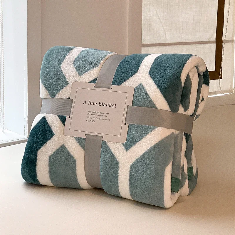 Thick Thow Blanket Geometic Style Reactive Printed Flannel Fleece Blanket for Beds Single/Queen/King Plush Plaids Sofa Plaid Bed
Thick Thow Blanket Geometic Style Reactive Printed Flannel Fleece Blanket for Beds Single/Queen/King Plush Plaids Sofa Plaid Bed