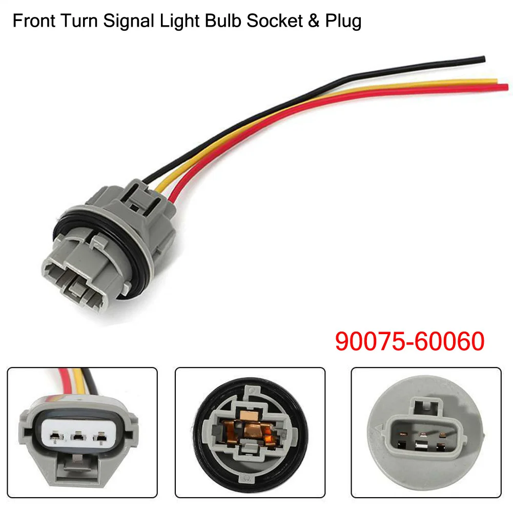 For Tacoma Connector For Toyota 3-way 90075-60060 Bulb Socket Plug Front Plastic Turn Signal Light 1 Pcs Pigtail
For Tacoma Connector For Toyota 3-way 90075-60060 Bulb Socket Plug Front Plastic Turn Signal Light 1 Pcs Pigtail