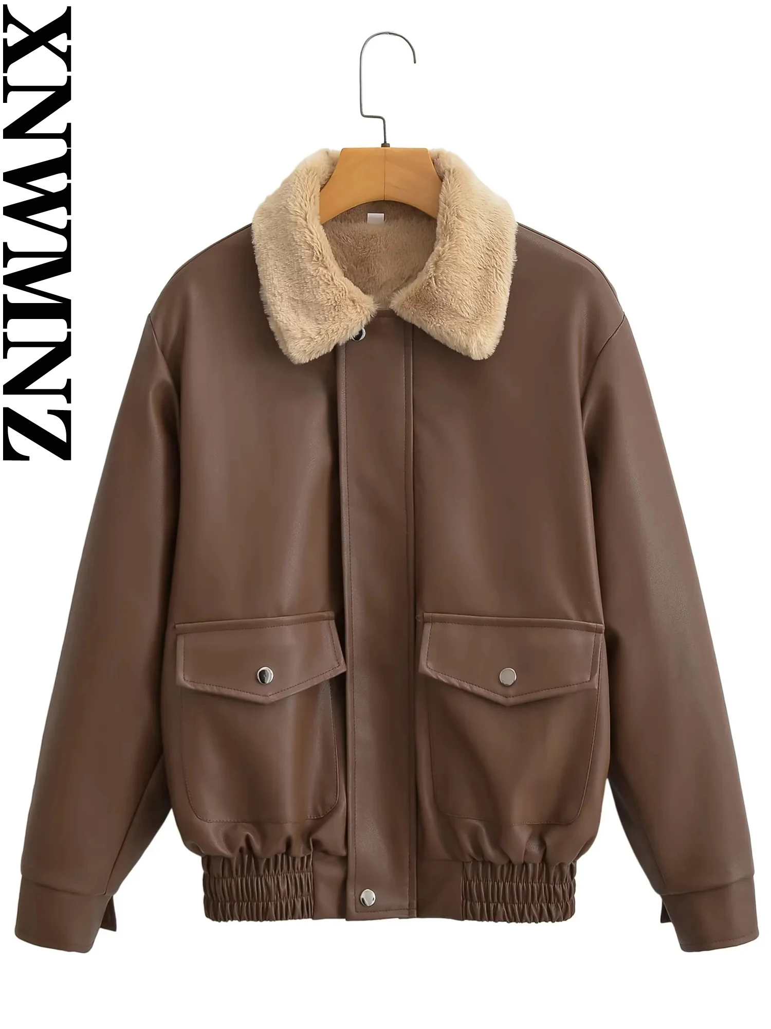 XNWMNZ Women's Fashion 2023 Winter Faux Wool Motorcycle PU Coat Women High Street Lapel Long Sleeve Pocket Versatile Female Coat
XNWMNZ Women's Fashion 2023 Winter Faux Wool Motorcycle PU Coat Women High Street Lapel Long Sleeve Pocket Versatile Female Coat