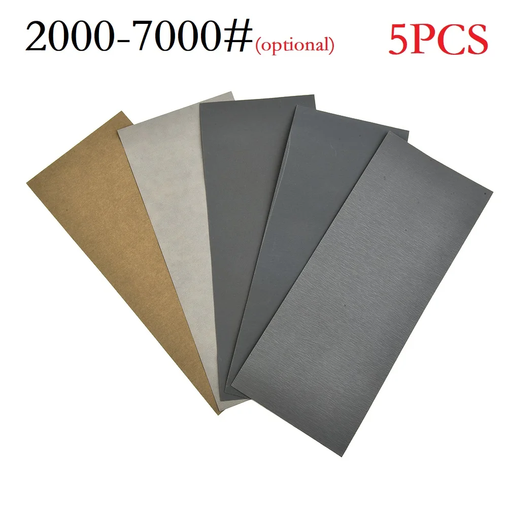 5PCS 9x3.6Inch Wet/Dry Sandpaper Sheets 2000-7000 Grit Silicon Carbide Sandpaper For Wood Metal Polishing Sanding Paper Abrasive
5PCS 9x3.6Inch Wet/Dry Sandpaper Sheets 2000-7000 Grit Silicon Carbide Sandpaper For Wood Metal Polishing Sanding Paper Abrasive