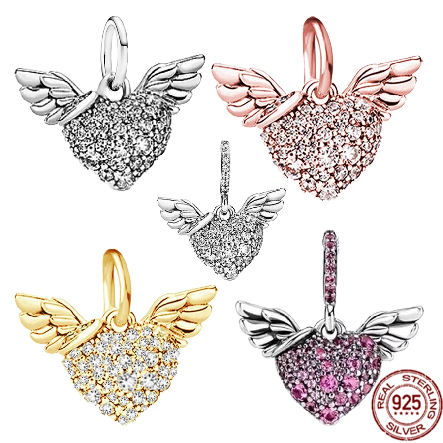 Hot Sale Sparkling Angel Wing 925 Sterling Silver Dangle Charm Bead Fit Original Pandora Bracelet Women DIY Fashion Jewelry Gift
Hot Sale Sparkling Angel Wing 925 Sterling Silver Dangle Charm Bead Fit Original Pandora Bracelet Women DIY Fashion Jewelry Gift