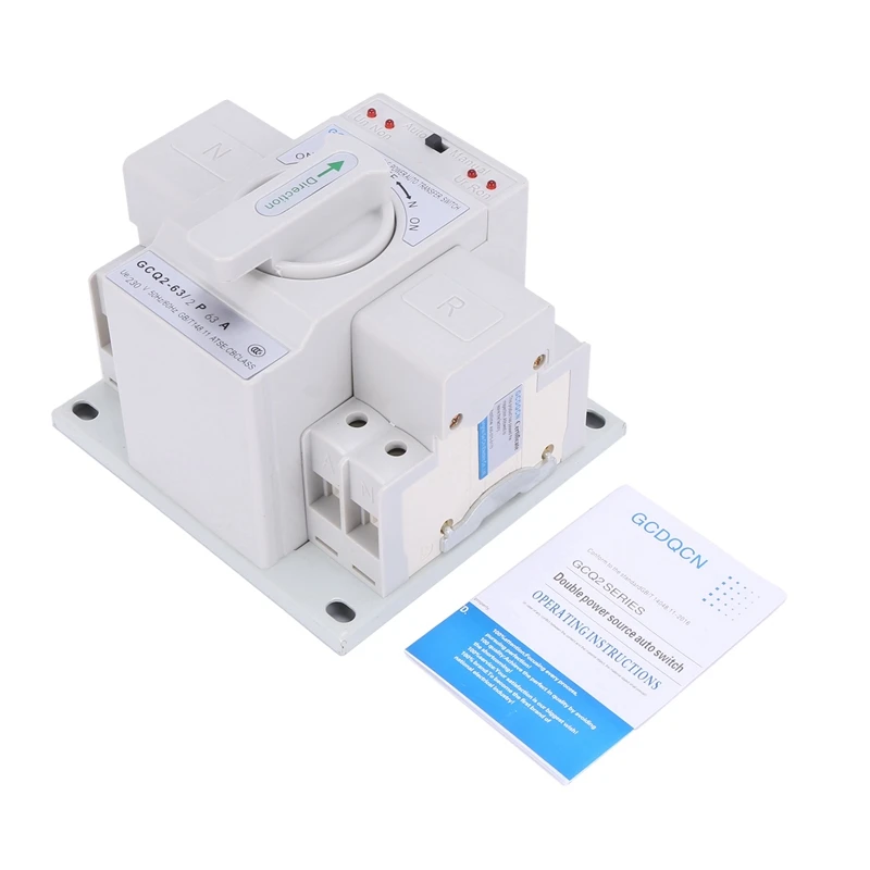 2X Dual Power Automatic Transfer Switch 2P63A Switch Gear Switch Cb Class Ats Home Single Phase 220V
2X Dual Power Automatic Transfer Switch 2P63A Switch Gear Switch Cb Class Ats Home Single Phase 220V