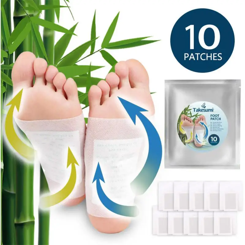 

Detox Foot Patches Wormwood Detoxification Pads Body Toxins Cleansing Improve Sleep Slimming Feet Care Adhersive Sticker