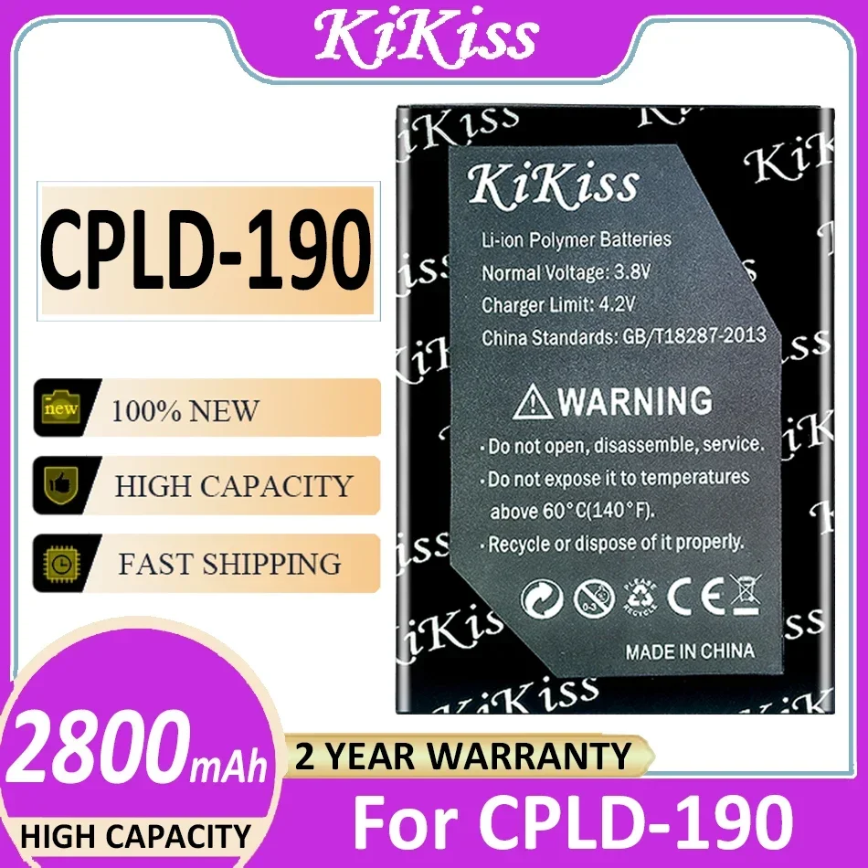 

KiKiss Battery CPLD-190 CPLD190 CPLD 190 2800mAh for Coolpad 1841-C0 N3 N 3 Batteries