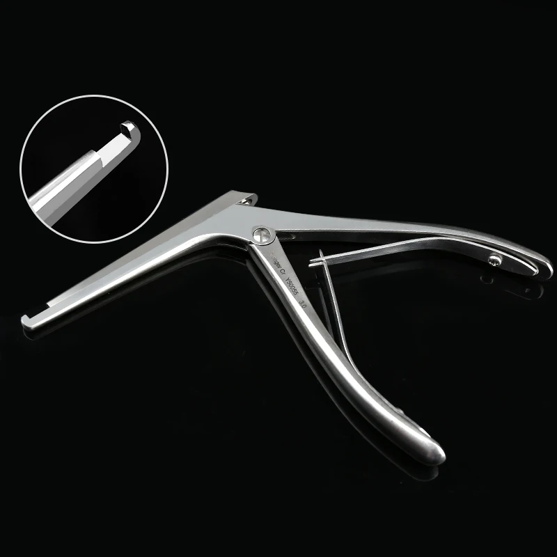 Ophthalmic mastoid rongeur microsurgical instrument - Ear nose throat push plate gun shaped forceps
Ophthalmic mastoid rongeur microsurgical instrument - Ear nose throat push plate gun shaped forceps
