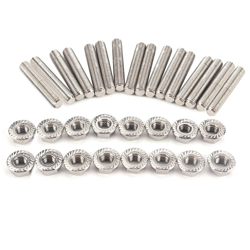 Stainless Exhaust Manifold Stud Kit Exhaust Manifold Studs Stud Kit for Ford 4.6 & 5.4 Liter
Stainless Exhaust Manifold Stud Kit Exhaust Manifold Studs Stud Kit for Ford 4.6 & 5.4 Liter