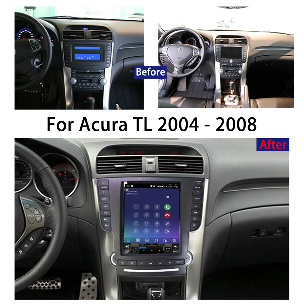 10.4 Inch 6G+128G For Acura TL 2004 - 2008 Car Radio Multimedia Player GPS Navigation Carplay System DVD Android 11.0 Head Unit
10.4 Inch 6G+128G For Acura TL 2004 - 2008 Car Radio Multimedia Player GPS Navigation Carplay System DVD Android 11.0 Head Unit