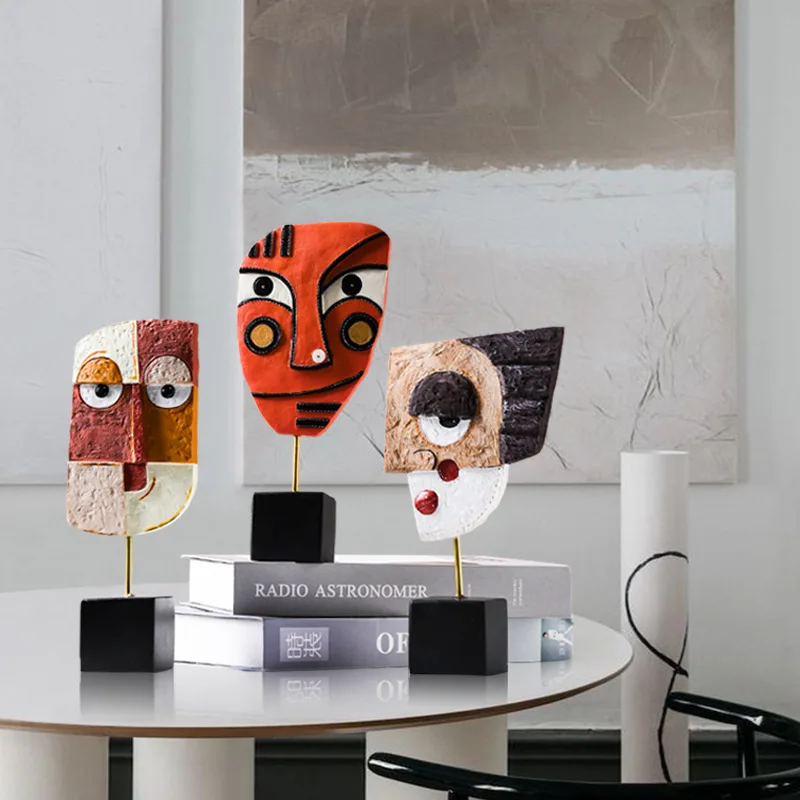 Creative Funny Home Decor Abstract Face Resin Sculpture and Figurines European Type Living Room Decor Desk Ornaments Art Statues
Creative Funny Home Decor Abstract Face Resin Sculpture and Figurines European Type Living Room Decor Desk Ornaments Art Statues