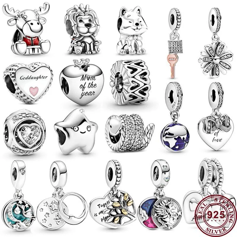 New Hot 925 Silver Lion Eternal Love Earth Beads Suitable For Women Original Bracelet High Quality Pendant Fashion Charm Jewelry
New Hot 925 Silver Lion Eternal Love Earth Beads Suitable For Women Original Bracelet High Quality Pendant Fashion Charm Jewelry