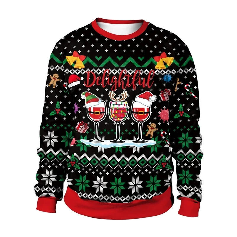 Fashionable 3D printed Christmas gift sweater for men and women's casual long sleeved sportswear, men's designer Christmas sweat
Fashionable 3D printed Christmas gift sweater for men and women's casual long sleeved sportswear, men's designer Christmas sweat