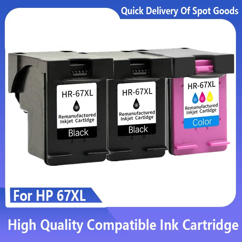 67XL Ink cartridge Compatible for HP 67 for HP 67XL DeskJet 2732 2755 Envy 6052 6055 6058 6075 Printer
67XL Ink cartridge Compatible for HP 67 for HP 67XL DeskJet 2732 2755 Envy 6052 6055 6058 6075 Printer