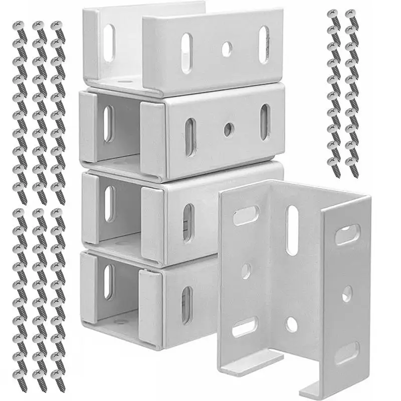 

Furniture Corner Connector Steel Angle Shelf CornerBracket Chair Cabinet Support Rails Brackets Kit For Panel To Post Connection