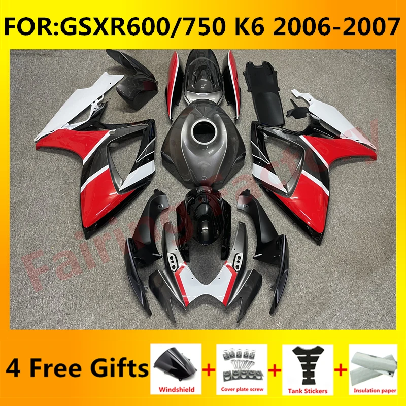 NEW ABS Motorcycle Whole Fairing kit fit for GSXR600 750 06 07 GSXR 600 GSX-R750 K6 2006 2007 full Fairings kits red grey
NEW ABS Motorcycle Whole Fairing kit fit for GSXR600 750 06 07 GSXR 600 GSX-R750 K6 2006 2007 full Fairings kits red grey