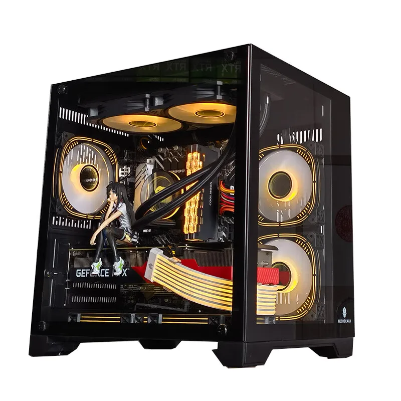 Computer Case Desktop MATX Sea View Room Supports 240/360 Water Cooled Full Side Transparent ITX Desktop MINI Case 11 Computer Case Desktop MATX Sea View Room Supports 240/360 Water Cooled Full Side Transparent ITX Desktop MINI Case 5