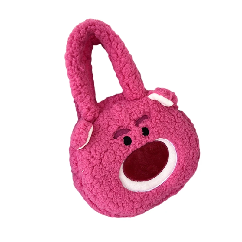 

Disney Strawberry Bear Ventilate Handbag Classics Plush Change Purse Cute Alien wallet Couple Gifts Fashion Winnie The Pooh Bag
