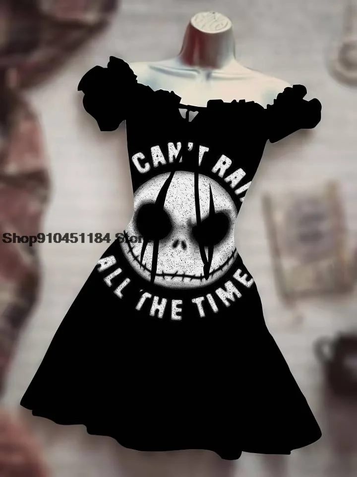 Summer New Women Clothing Halloween Funny Horror Skeleton 3D Print Sexy Skirt Hawaiian Boho Puff Sleeve Drawstring Dress
Summer New Women Clothing Halloween Funny Horror Skeleton 3D Print Sexy Skirt Hawaiian Boho Puff Sleeve Drawstring Dress