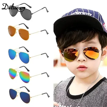 어린이용 다채로운 반사 선글라스, 야외 고화질 안경, 남녀공용 패션, UV400, 신제품
