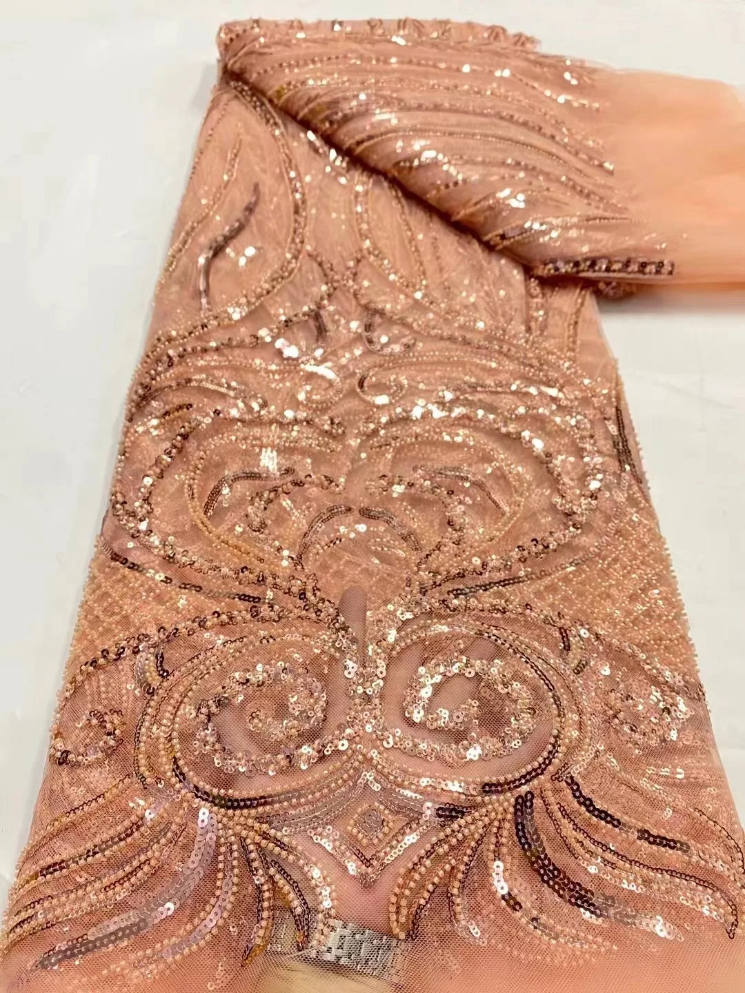 Luxury African Handmade Beaded Lace Fabric, Sequins, French Embroidery, Nigerian Lace for Wedding, High Quality, 2023
Luxury African Handmade Beaded Lace Fabric, Sequins, French Embroidery, Nigerian Lace for Wedding, High Quality, 2023