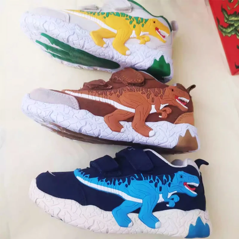 

Детская обувь с динозаврами детская кожаная детская обувь, весна, осень и зима новый стиль детская повседневная обувь