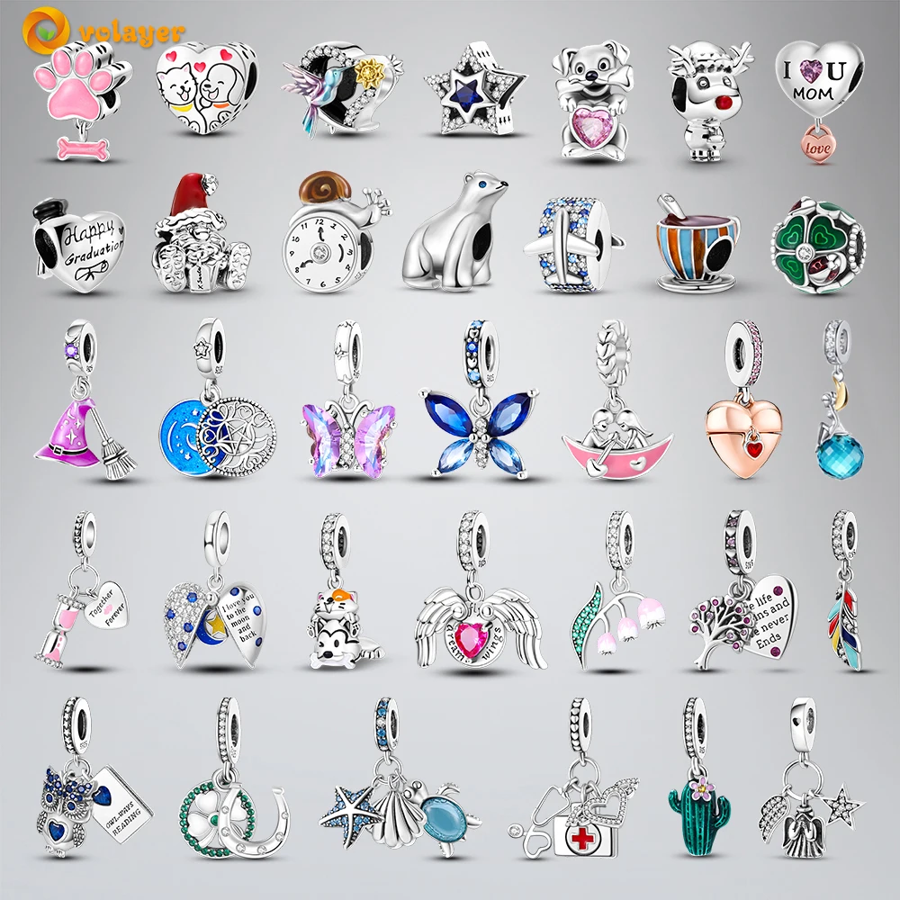 Volayer 925 Sterling Silver Beads Butterfly Magician Love Hourglass Daisy Christmas Doll Charms fit Original Pandora Bracelets
Volayer 925 Sterling Silver Beads Butterfly Magician Love Hourglass Daisy Christmas Doll Charms fit Original Pandora Bracelets