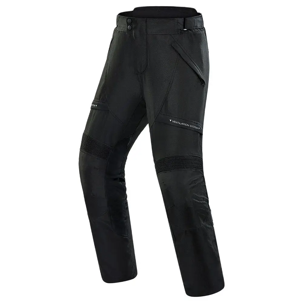 

Black Wear-resistant Waterproof Oxford Cloth Motorcycle Riding Pants Men Motocross Racing Protection Pant Night Reflection