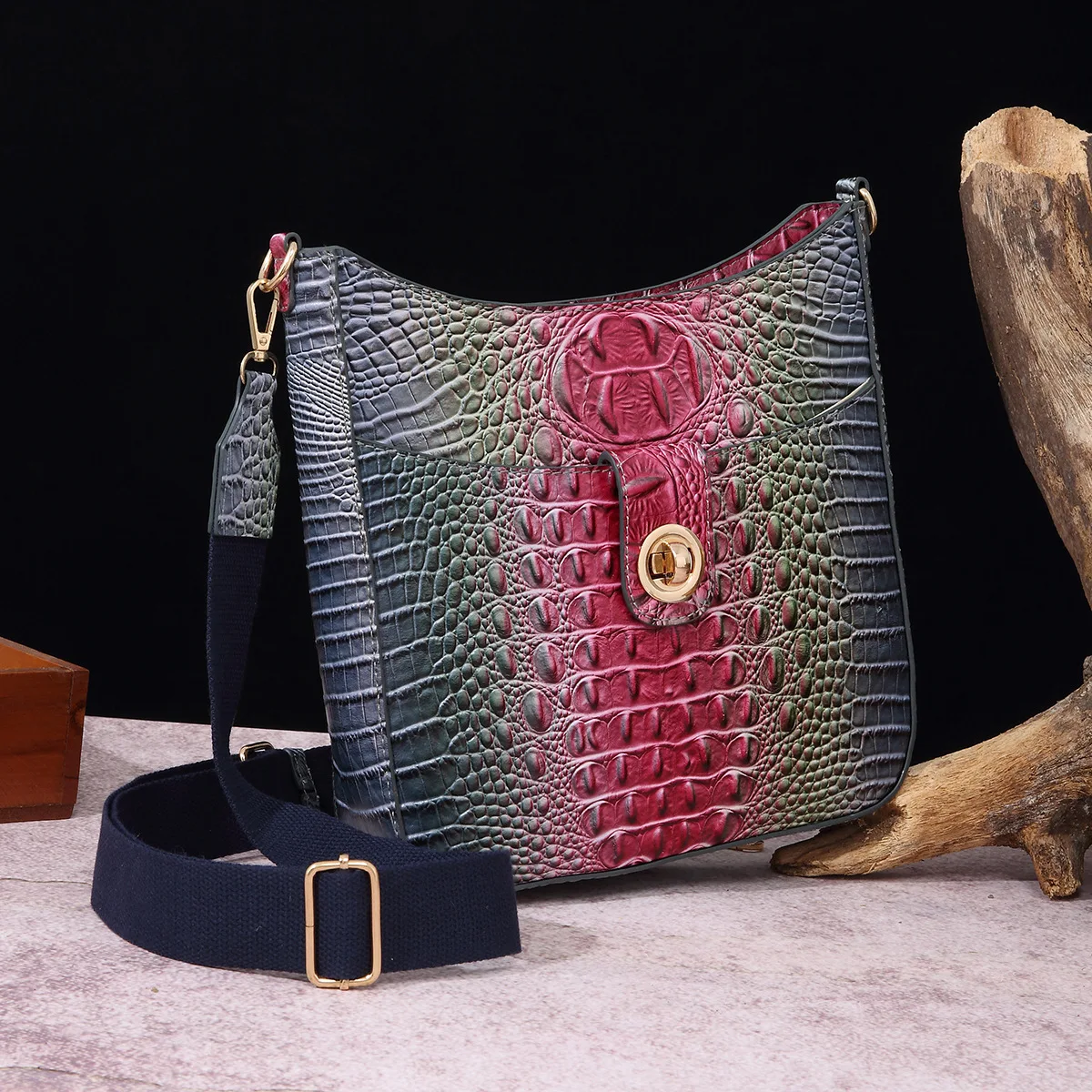 

Crocodile Pattern Handbag Women 2021 New PU Leather Tassel Shoulder Bag Luxury Design Handle Bag Lady Purse sac bolsos