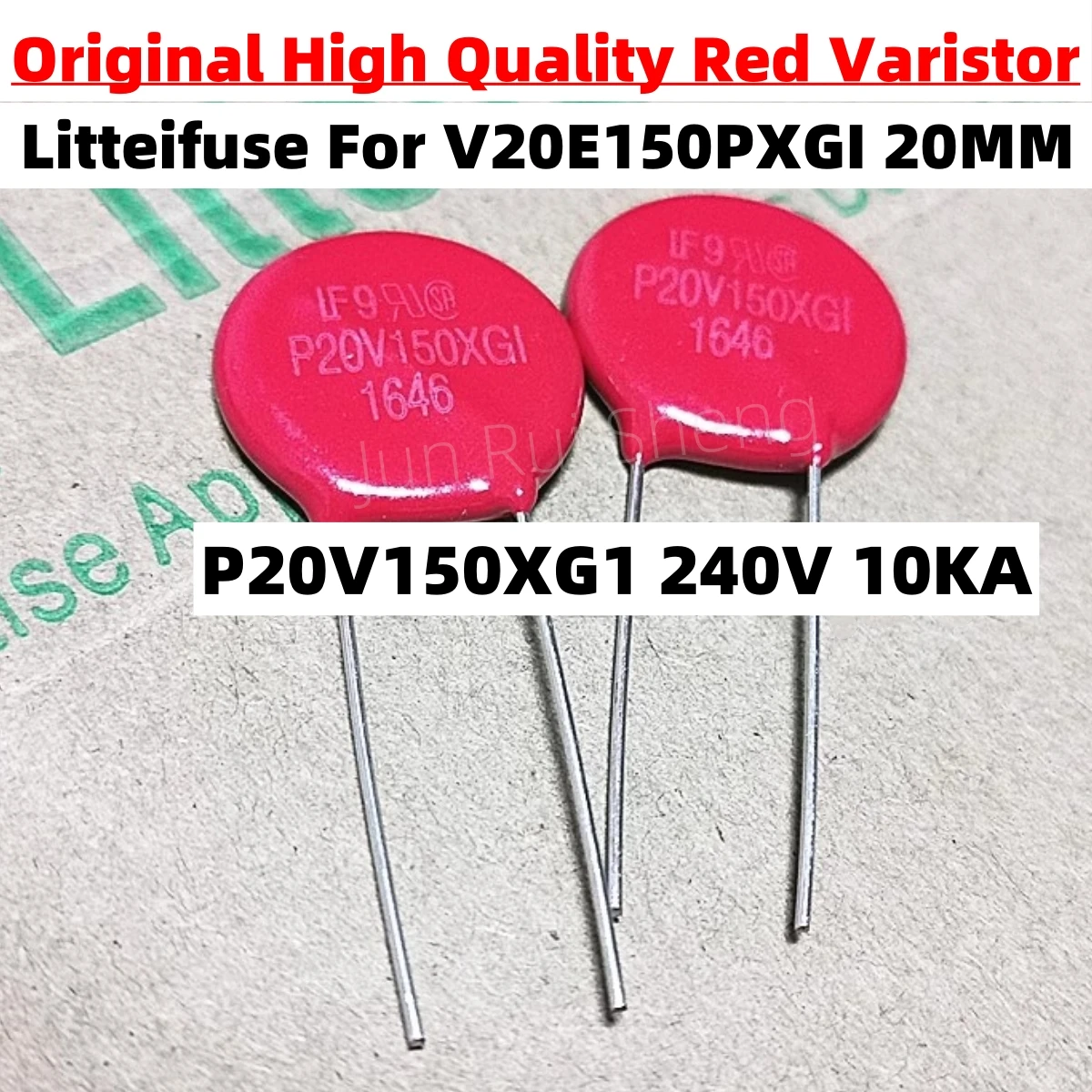 1/5/10 шт. оригинальный Litteifuse для V20E150PXG1 красный Варистор P20V150XG1 240 в 10 ка 20 мм Реостат AC150 DC200 1600pF SEMIV20E150PXG1
1/5/10 шт. оригинальный Litteifuse для V20E150PXG1 красный Варистор P20V150XG1 240 в 10 ка 20 мм Реостат AC150 DC200 1600pF SEMIV20E150PXG1