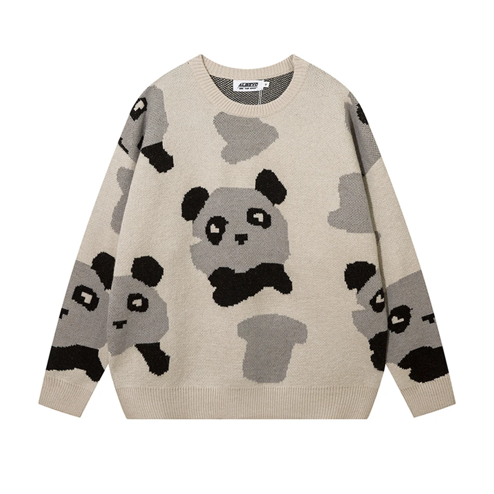 Y2k Cute Cartoon Panda Print Patchwork Sweaters Men and Women Vintage Korean Ropa Hombre Pullover Knitted Clothes Oversized
Y2k Cute Cartoon Panda Print Patchwork Sweaters Men and Women Vintage Korean Ropa Hombre Pullover Knitted Clothes Oversized