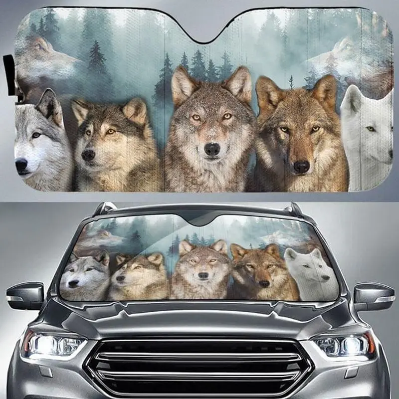 

Wolves Soul Of The Forest Wolf The Hunter Spirit Car Windshield Sun Shade