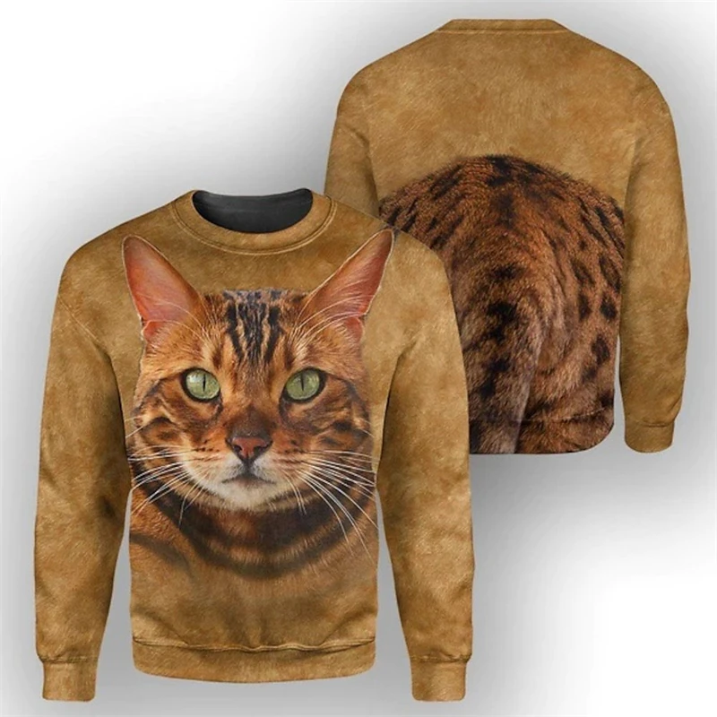 

Tiger Lion Cat Wolf Animel 3D Printed Man Female Outwear Pullover Sweater Casual Fashion Jumper Top Autumn Sweatshirt Clothing