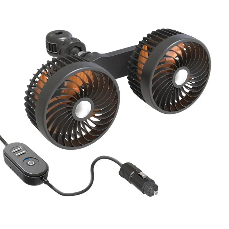 Car seat back small fan Dual Head USB Charging Rotatable Car Fan 3 Speed Adjustable Easy Installation Efficient Cooling Supplies
Car seat back small fan Dual Head USB Charging Rotatable Car Fan 3 Speed Adjustable Easy Installation Efficient Cooling Supplies