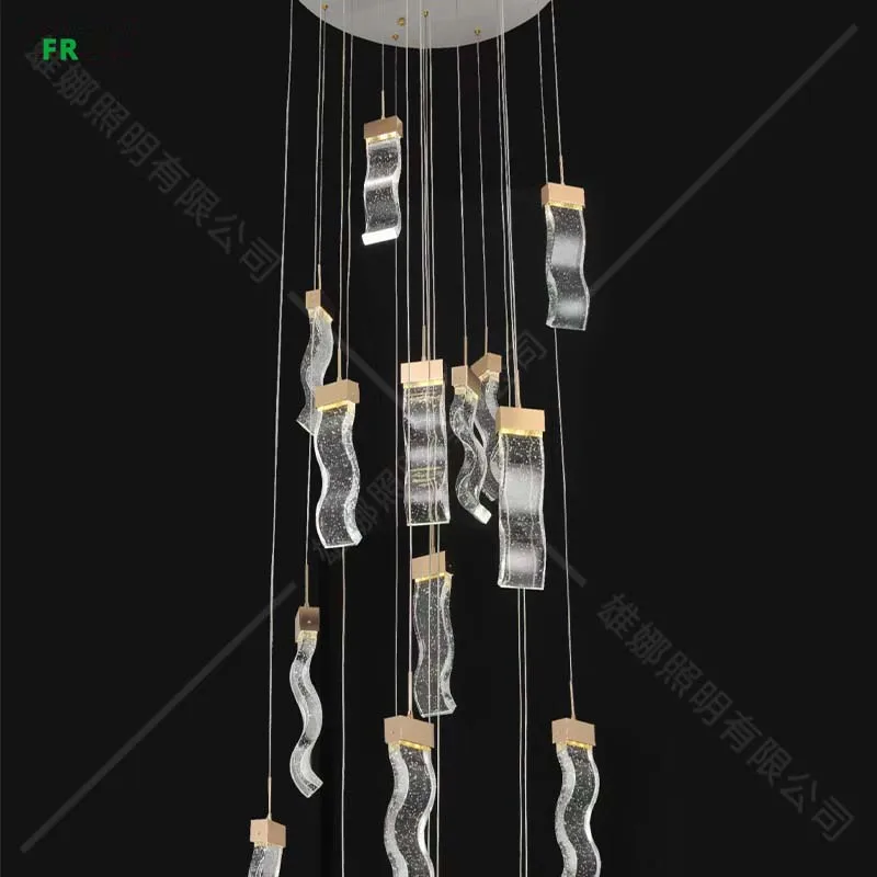 Style building chandelier post-modern simple light luxury living room light creative Nordic lamps staircase restaurant hall ligh
Style building chandelier post-modern simple light luxury living room light creative Nordic lamps staircase restaurant hall ligh